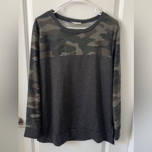 DD Designs medium camo long sleeve